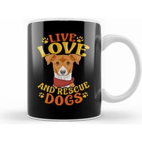 Humuts Cute Funny Live Love Rescue Dogs Puppy Owners Kupa