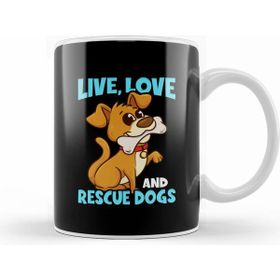 Humuts Cute Funny Live Love Rescue Dogs Puppy Owners Kupa