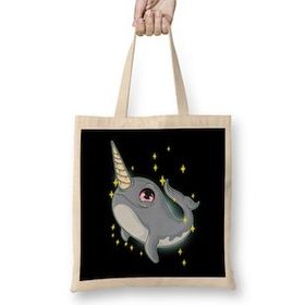 Humuts Cute & Funny Narwhal Unicorn Of The Sea Bez Çanta
