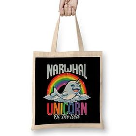 Humuts Cute & Funny Narwhal Unicorn Of The Sea Bez Çanta