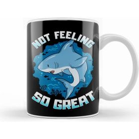 Humuts Cute & Funny Not Feeling So Great Shark Pun Kupa