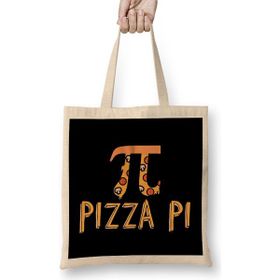 Humuts Cute Funny Pizza Pi Pizza Pie Math Joke Pun Bez Uzun Saplı Açık Bej Rengi Çanta