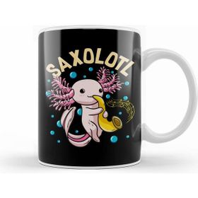 Humuts Cute & Funny Saxolotl Adorable Axolotl Playing Sax Kupa