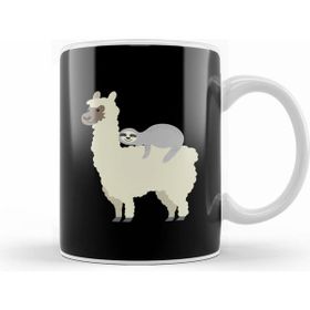 Humuts Cute & Funny Sloth Riding Llama Best Friends Kupa