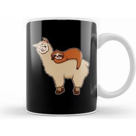Humuts Cute & Funny Sloth Riding Llama Kupa