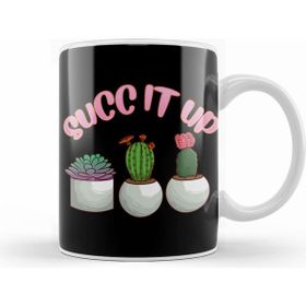 Humuts Cute & Funny Succ It Up Succulent Pun Kupa
