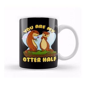 Humuts Cute Funny You Are My Otter Half Romantic Pun Kupa Bardak