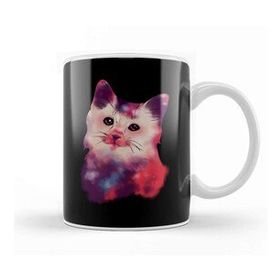 Humuts Cute Galactic Cat Space Exploration Kitten Kupa Bardak