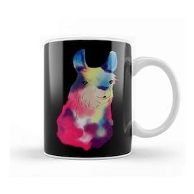 Humuts Cute Galactic Llama Space Exploration Lama Kupa Bardak