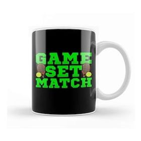 Humuts Cute Game Set Match Tennis Players Kupa Bardak