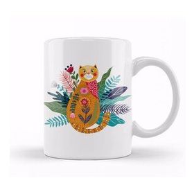 Humuts Cute Ginger Cat Kupa Bardak