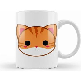Humuts Cute Ginger Cat Kupa Bardak