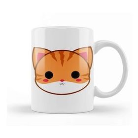 Humuts Cute Ginger Cat Kupa Bardak