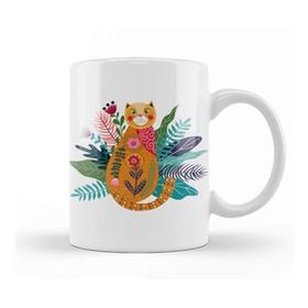 Humuts Cute Ginger Cat Kupa Bardak