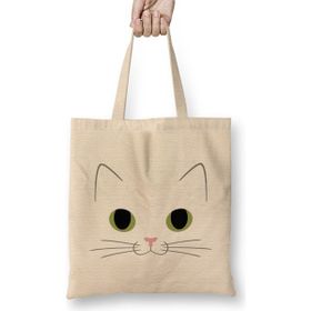 Humuts Cute Ginger Cat White Cat Kedi Bez Çanta