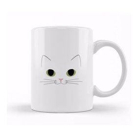 Humuts Cute Ginger Cat White Cat Kedi Kupa Bardak