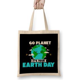Humuts Cute Go Planet It's Your Earth Day Funny Pun Bez Çanta