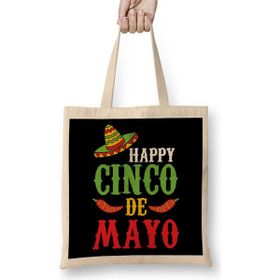 Humuts Cute Happy Cinco De Mayo Sombrero Peppers May 5th Bez Çanta