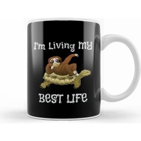 Humuts Cute I M Living My Best Life Sloth & Turtle Animal Kupa