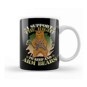 Humuts Cute I Support The Right to Keep and Arm Bears Pun Kupa Bardak