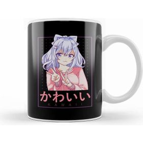 Humuts Cute Kawaii Anime Girl Japanese Manga Lettering Kupa Bardak