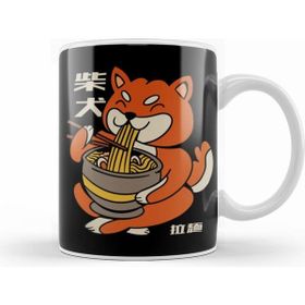 Humuts Cute Kawaii Ramen Shiba Inu Dog Japanese Anime Cartoon Kupa Bardak