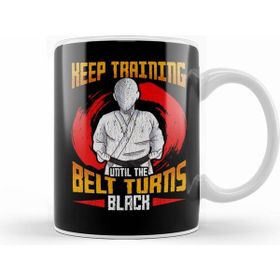 Humuts Cute Keep Training Until The Belt Turns Black Mma Beyaz Kupa