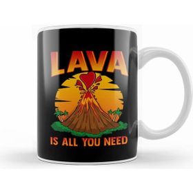 Humuts Cute Lava Is All You Need Volcano Valentines Day Beyaz Kupa
