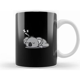 Humuts Cute Lazy Koala Bear Napping Funny Gift For Zoo Animal Lover Beyaz Kupa