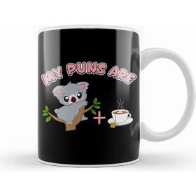 Humuts Cute My Puns Are Koala Tea Koalatea Quality Pun Beyaz Kupa