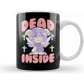 Humuts Cute Pastel Goth Dead Inside Kawaii Anime Girl Beyaz Kupa