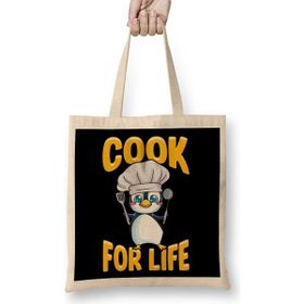 Humuts Cute Penguin Cook For Life Cooking Kitchen Animal Bez Çanta