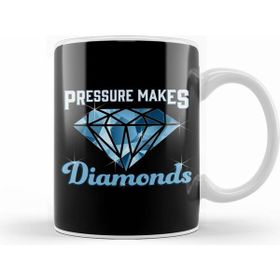 Humuts Cute Pressure Makes Diamonds Motivational Inspire Beyaz Kupa