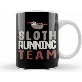 Humuts Cute Sloth Running Team Slothlike Runners Joke Beyaz Kupa