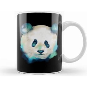 Humuts Cute Space Galactic Artsy Panda Bear Adorable Beyaz Kupa