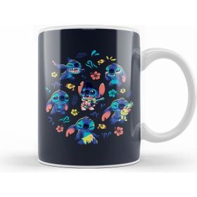 Humuts Cute Stitch Pattern Beyaz Kupa