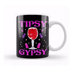 Humuts Cute Tipsy Gypsy Funny Halloween Drinking Wine Kupa Bardak