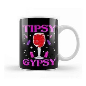 Humuts Cute Tipsy Gypsy Funny Halloween Drinking Wine Kupa Bardak