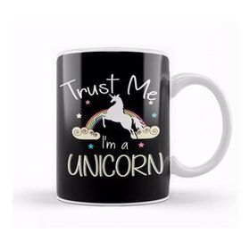 Humuts Cute Trust Me Im A Unicorn Pun Obsessed Kid Kupa Bardak