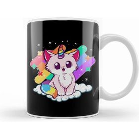 Humuts Cute Unicorn Cat Adorable Magical Rainbow Kitty Kupa Bardak