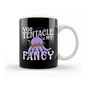 Humuts Cute You Tentacle My Fancy Octopus Tickle Pun Kupa Bardak
