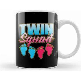 Humuts CuteFunny Twin Squad Twinning Baby Announcement Kupa Bardak
