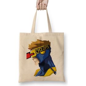 Humuts Cyclops Mesa De Trabajo Marvel Açık Bej Uzun Saplı Bez Çanta