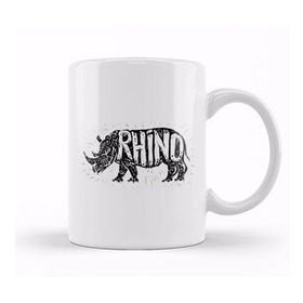 Humuts Dabbing Rhino Rhinoceros Dab Animal 02 Kupa Bardak