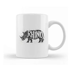 Humuts Dabbing Rhino Rhinoceros Dab Animal 02 Kupa Bardak