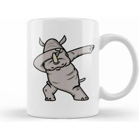 Humuts Dabbing Rhino Rhinoceros Dab Animal Kupa Bardak