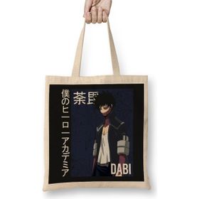 Humuts Dabi Boku No Hero Dabi My Hero Academia Açık Bej Uzun Saplı Bez Çanta
