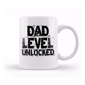 Humuts Dad Level Unlocked Gaming New Dad Baby Announcement Fathers Day Daddy To Be Video Game First 01 Kupa Bardak