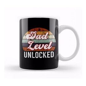 Humuts Dad Level Unlocked Gaming New Dad Baby Announcement Fathers Day Daddy To Be Video Game First 03 Kupa Bardak