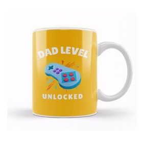Humuts Dad Level Unlocked Gaming New Dad Baby Announcement Fathers Day Daddy To Be Video Game First 04 Kupa Bardak